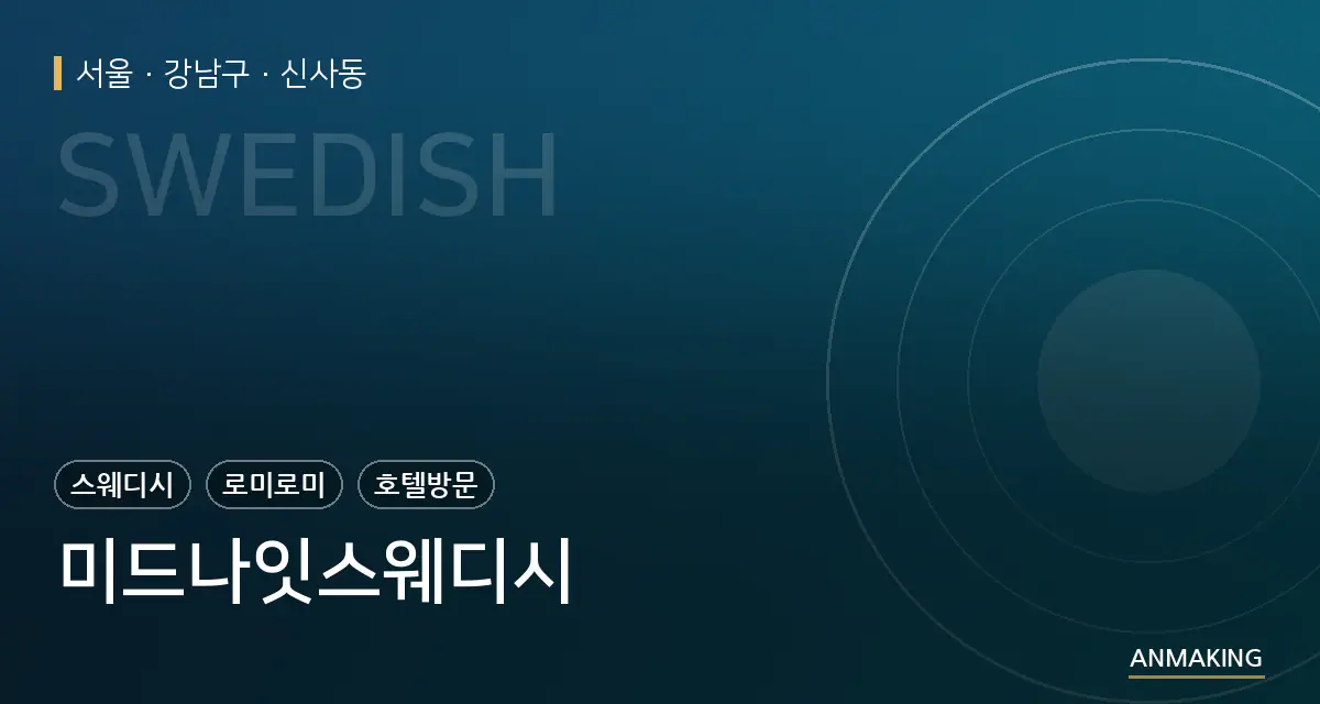 서울 강남구 미드나잇스웨디시 안내 이미지