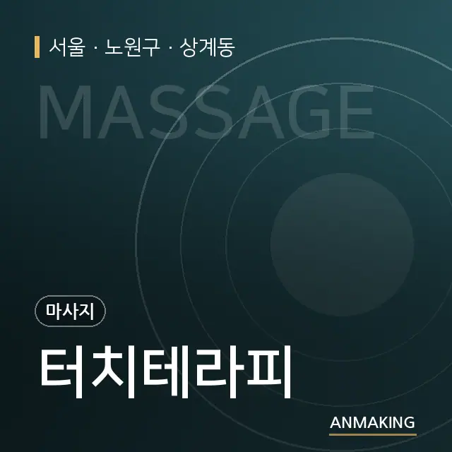서울 노원구 터치테라피 안내 이미지
