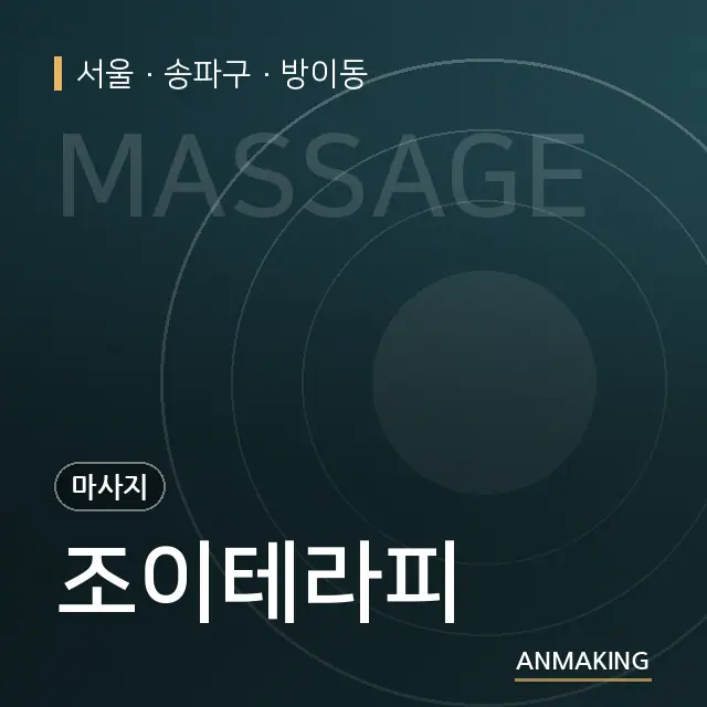 서울 송파구 조이테라피 안내 이미지